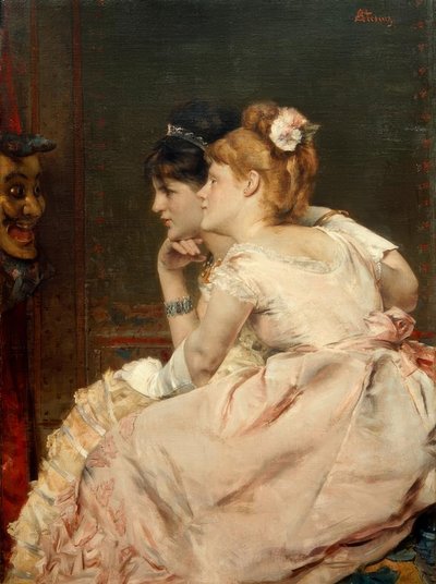 A. Stevens, Die japanische Maske von Alfred Emile Stevens