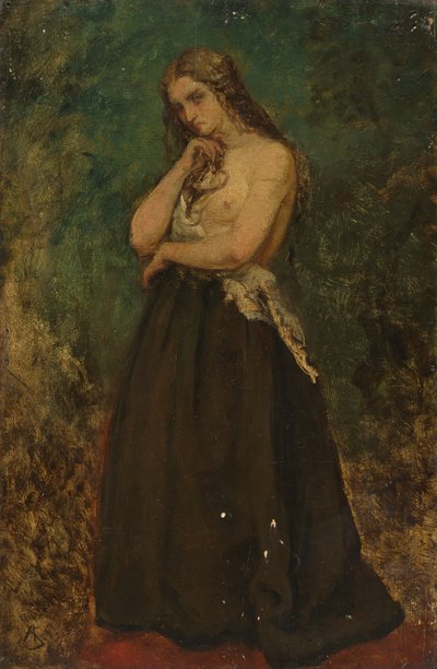 Studie eines Modells von Alfred Emile Stevens