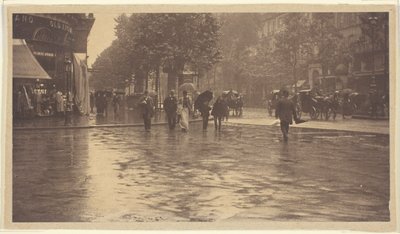 Ein nasser Tag auf dem Boulevard, Paris von Alfred Stieglitz