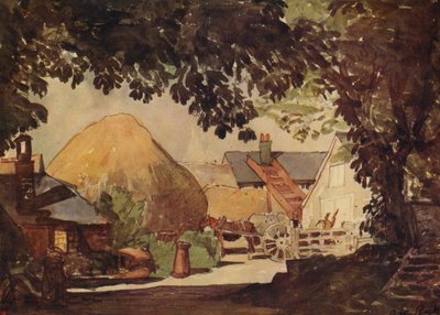 Der Bauernhof, ca. 1915 von Alfred William Rich