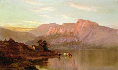 Stroulacher, Loch Katrine (Öl auf Leinwand) von Alfred de Breanski