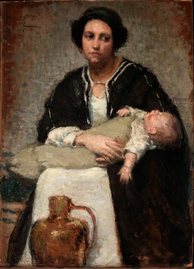 Mutter und schlafendes Baby, 1911 von Alice Pike Barney