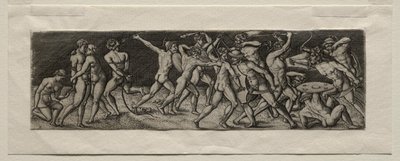 Kampf zwischen elf Kriegern von Allaert Claesz