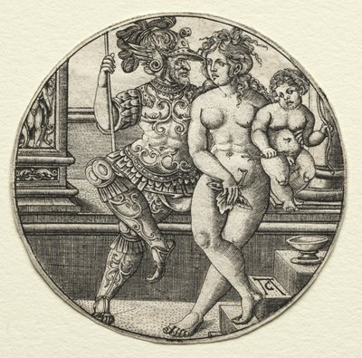 Mars, Venus und Amor von Allaert Claesz
