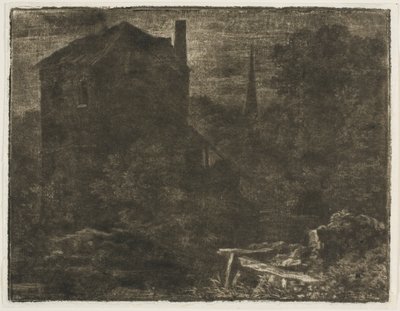 Landschaft im dunklen Stil von Allart van Everdingen