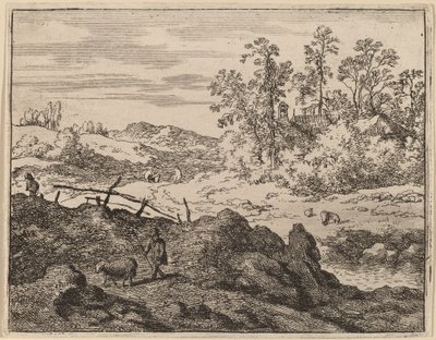 Hirte mit Lamm von Allart van Everdingen