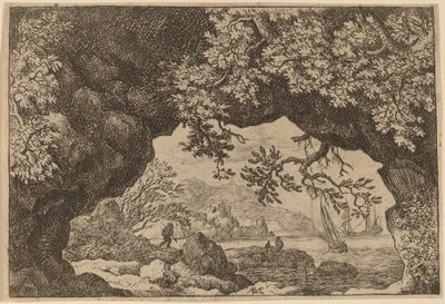 Blick durch einen durchbrochenen Felsen von Allart van Everdingen