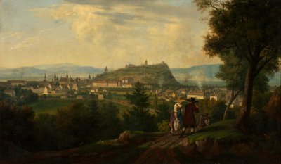 Graz mit Schlossberg von Alois von Saar