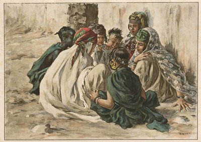 Jeux de Fillettes in Laghouat, 1899 von Alphonse Etienne Dinet