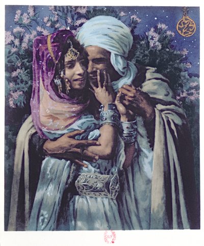 Sklave der Liebe (Farblithografie) von Alphonse Etienne Dinet