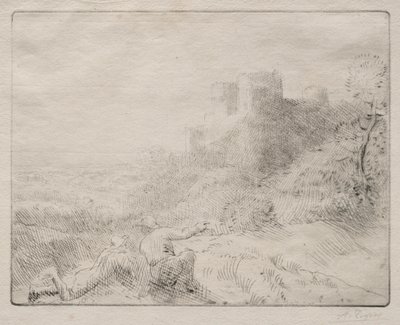 Ein altes Schloss von Alphonse Legros