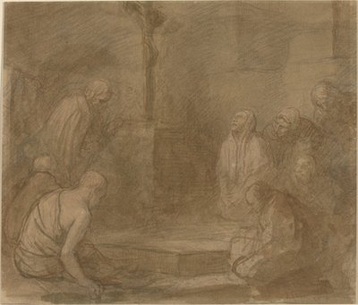 Am Fuße des Kreuzes von Alphonse Legros