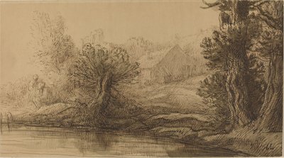 Ufer eines Flusses von Alphonse Legros