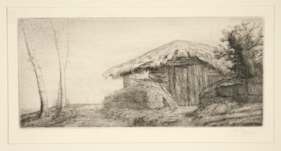 Bergerie sur le coteau (Schäfer) von Alphonse Legros