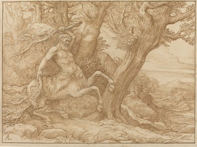 Zentaur mit Zweigen von Alphonse Legros