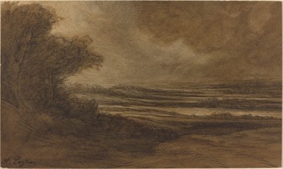Landschaft von Burgund von Alphonse Legros