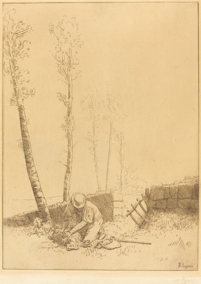 Das gefundene Schaf von Alphonse Legros