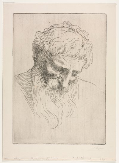 Kopf eines Mannes von Alphonse Legros