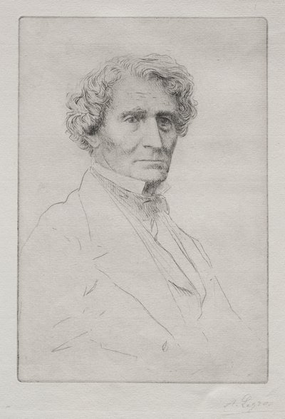 Hector Berlioz von Alphonse Legros