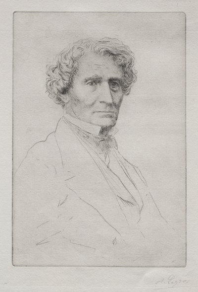 Hector Berlioz von Alphonse Legros