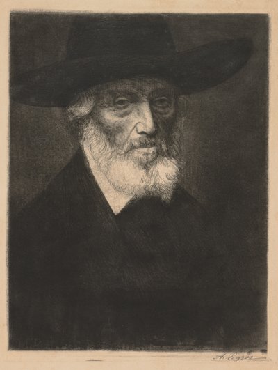 Großes Porträt von Thomas Carlyle von Alphonse Legros