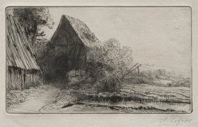 Das Haus des Wagners von Alphonse Legros