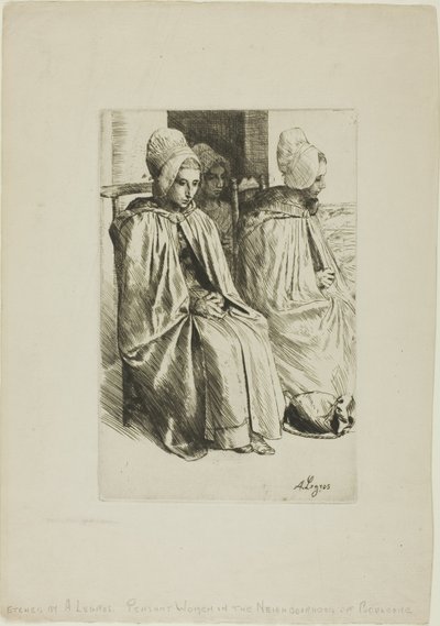 Bäuerinnen aus der Nähe von Boulogne von Alphonse Legros