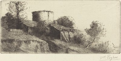 Taubenturm La tour aux pigeons von Alphonse Legros