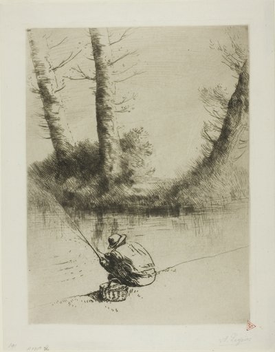 Stangenfischer von Alphonse Legros