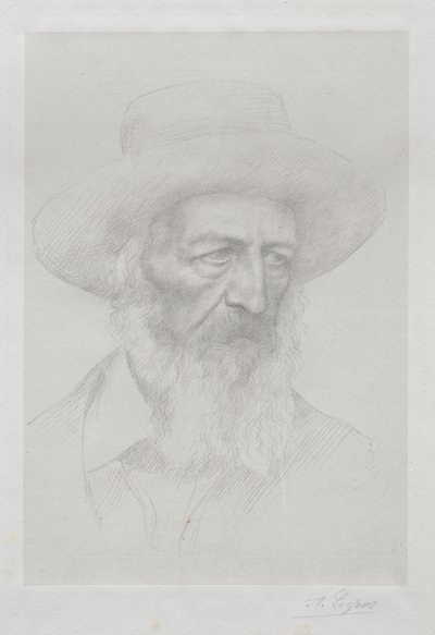 Porträt von Alfred Lord Tennyson von Alphonse Legros