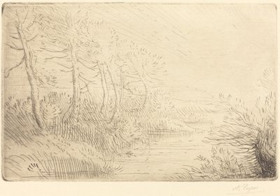 Flussufer von Alphonse Legros