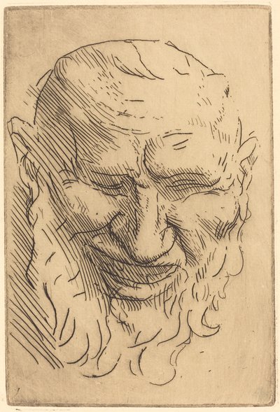 Kleine Satyrmaske (Petit masque de satyre) von Alphonse Legros