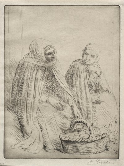 Die Eierhändler, 1. Platte von Alphonse Legros