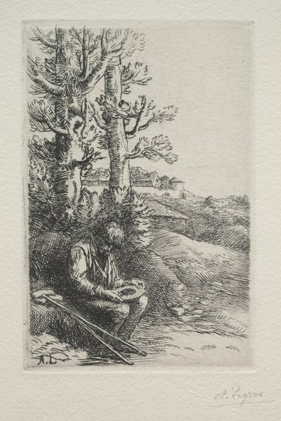 Der kleine Bettler von Alphonse Legros