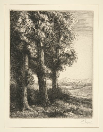 Die drei Bäume von Alphonse Legros