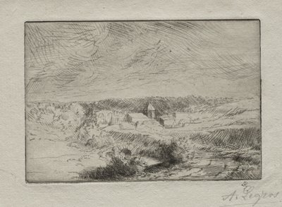 Dorf Wimille, nahe Boulogne von Alphonse Legros