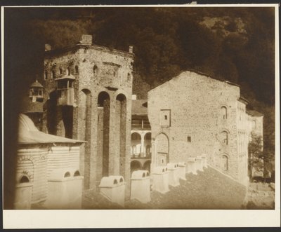 Chiliándari-Kloster, Berg Athos von Alphonse Maria Mucha