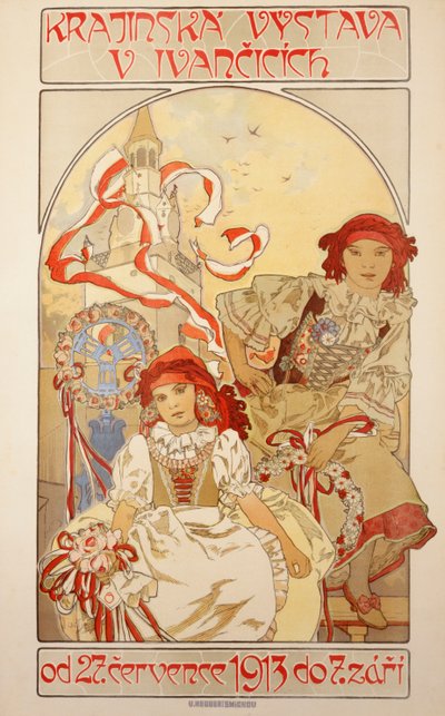 Krajinska Vystava V Ivancicich, 1913 von Alphonse Mucha