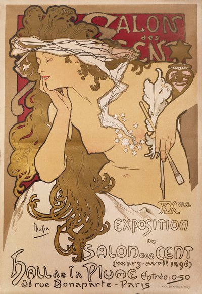 Salon des Cent, 1896 von Alphonse Mucha