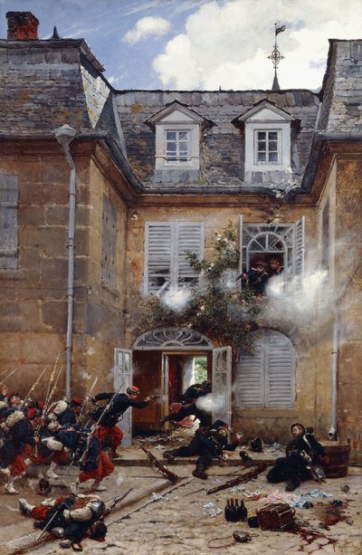Ein Überraschungsangriff, Metz, 1884 von Alphonse Marie de Neuville