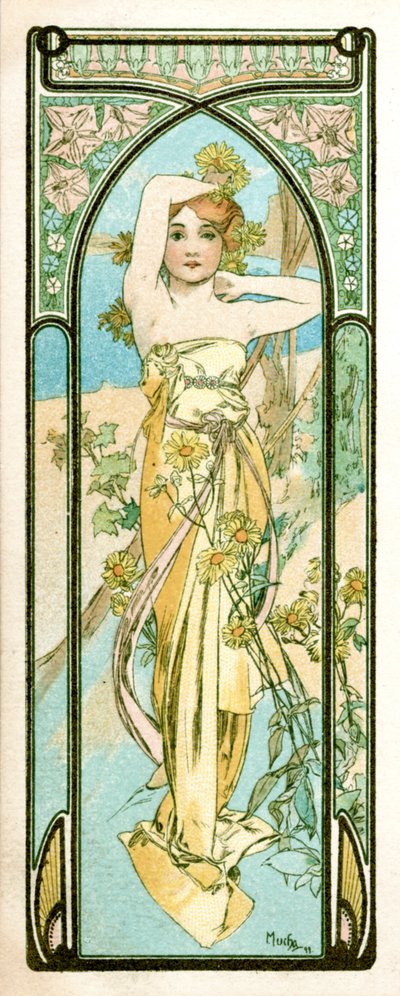 Erwachen des Morgens von Alphonse Mucha