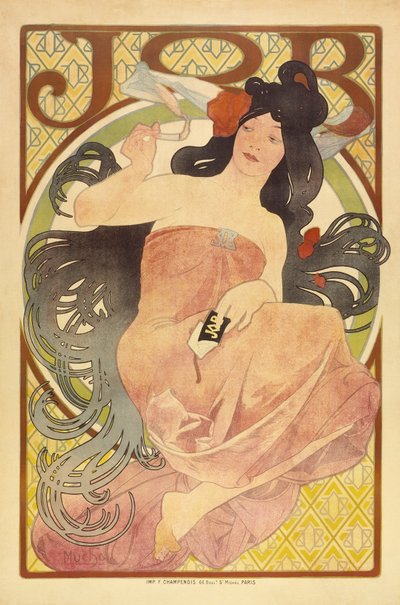 Hiob, um 1897-98 von Alphonse Mucha