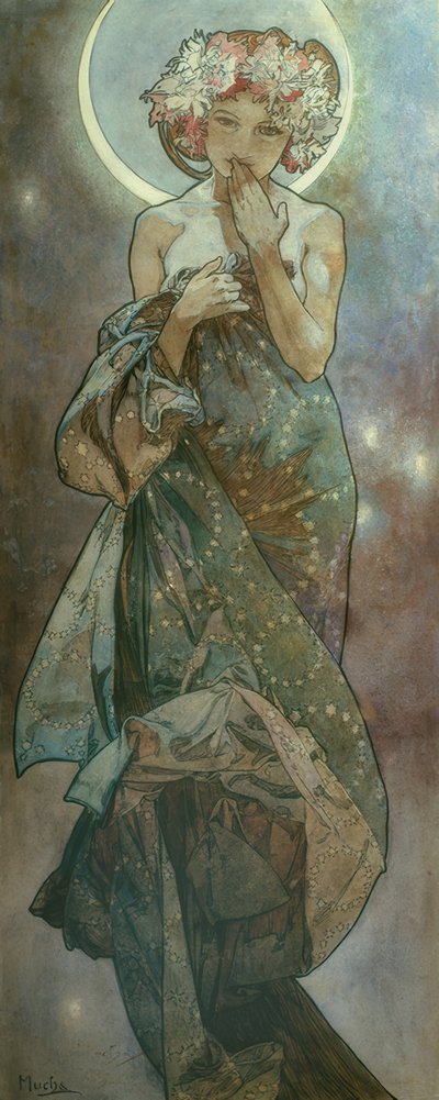 Mondschein von Alphonse Mucha
