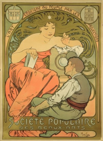 Société Populaire des Beaux-Arts von Alphonse Mucha