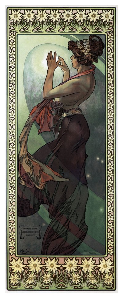 Sterne: Der Mond von Alphonse Mucha