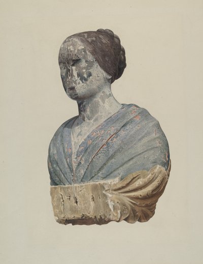 Galionsfigur von der Schoner "Polly" von Alton K. Skillin