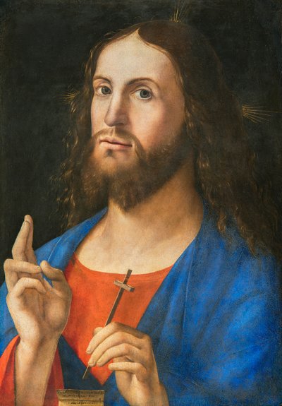 Christus segnet von Alvise Vivarini