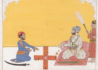 Maharaja Sovan Singh spielt Pachisi von Ambav