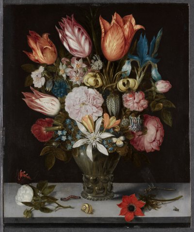 Blumen in einem Glas von Ambrosius Bosschaert