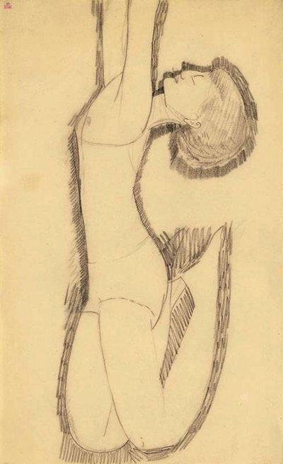 Anna Achmatowa als Akrobatin, 1911 von Amedeo Modigliani